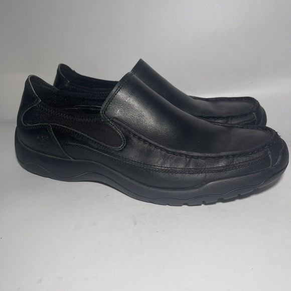 Men's Timberland Earthkeepers Anti-Fatigue Black Leather Loafers US Size 9M - Picture 4 of 11